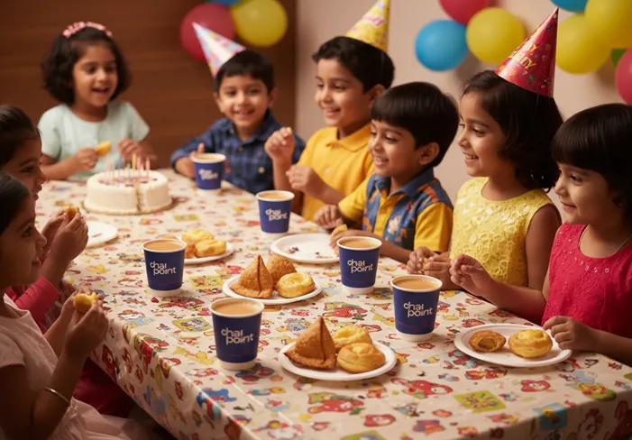 A spread of Chai Point snacks
