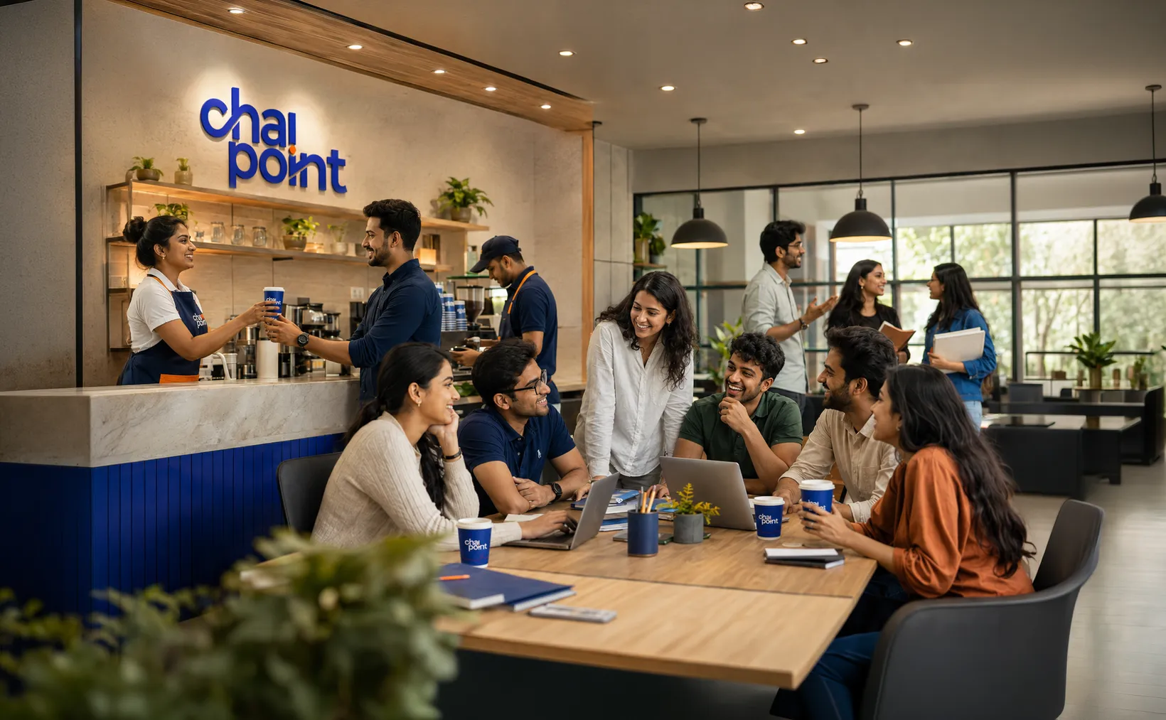 Chai Point team members at work across stores and offices
