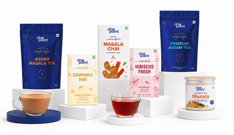 Chai Point instant chai and loose leaf tea packs