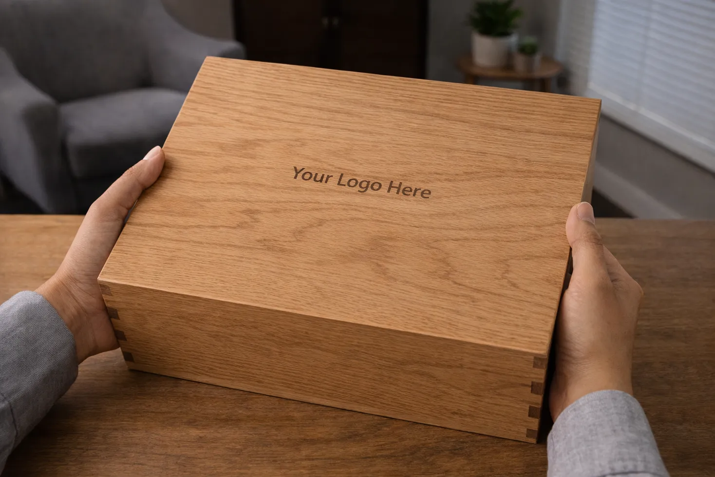 A premium wooden Chai Point gift box