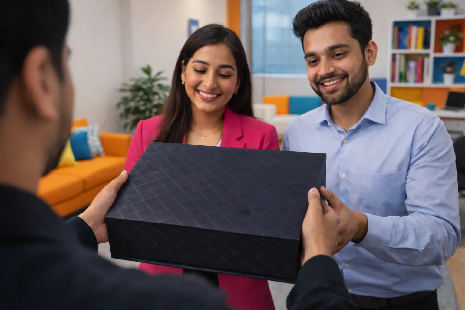 A Chai Point corporate gift box, open to show its contents