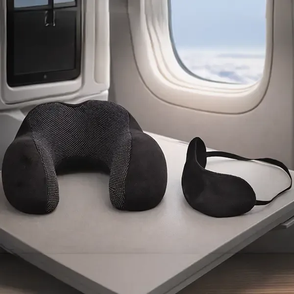 Chai Point Buddy combo - Travel Neck Pillow with Eye Mask