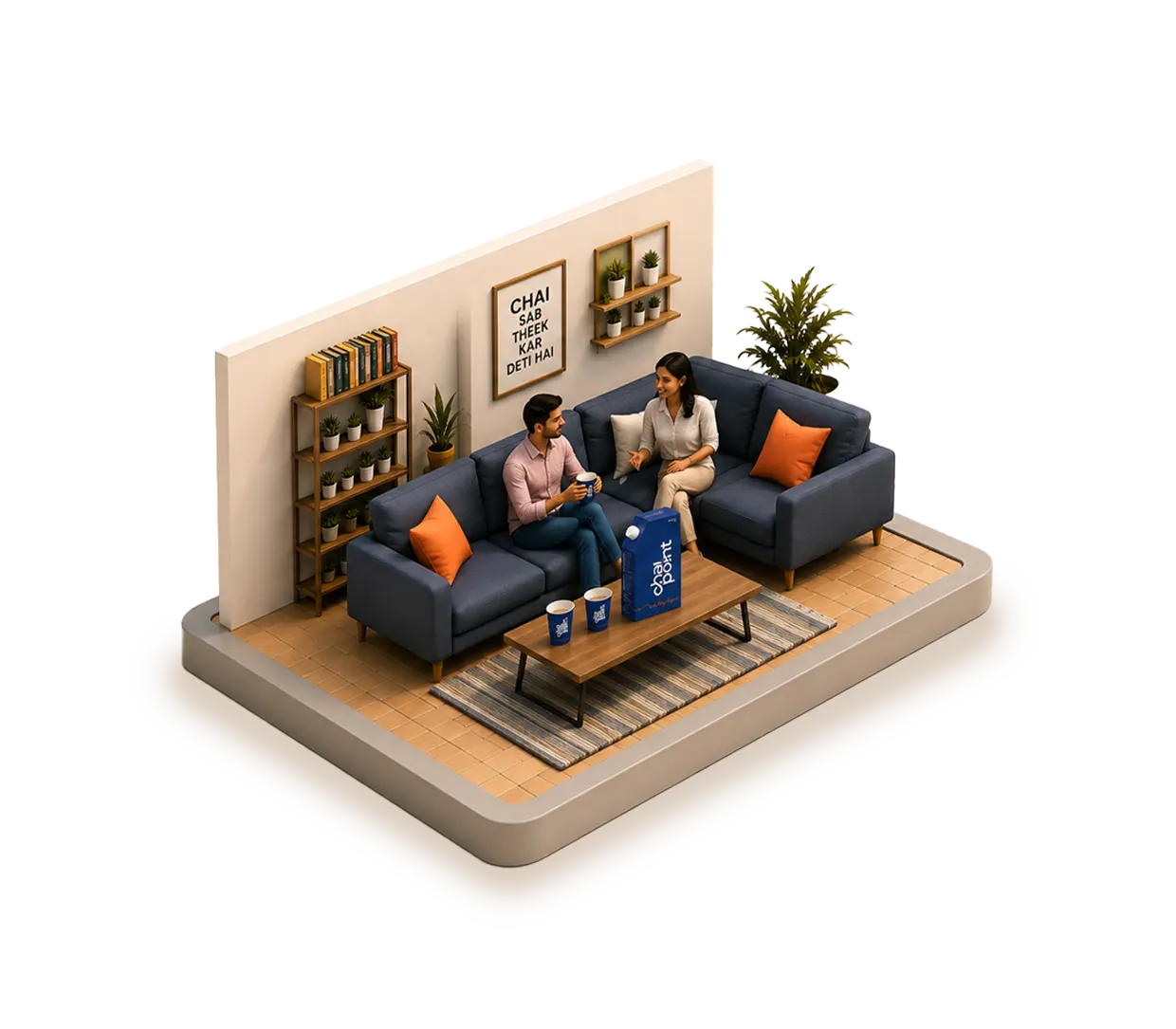 Home - an isometric scene