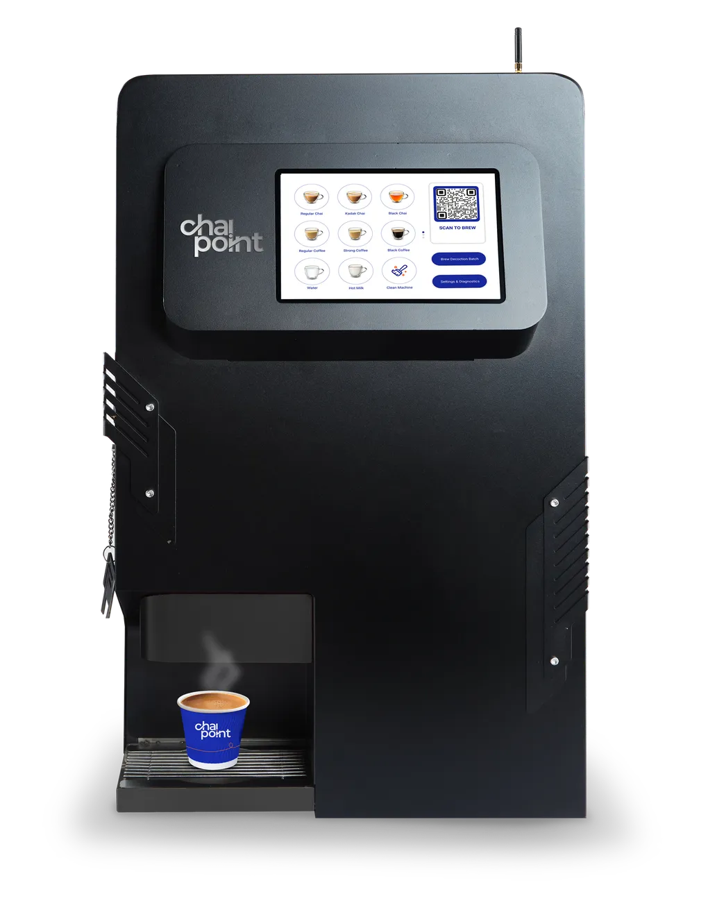 The Chai Point Leaf to Cup per-cup brewing bot