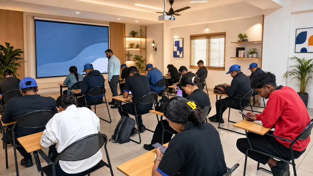Chai Point store staff on shift